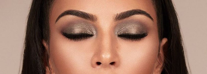 Kim Kardashian's Eyes with Eye shadow