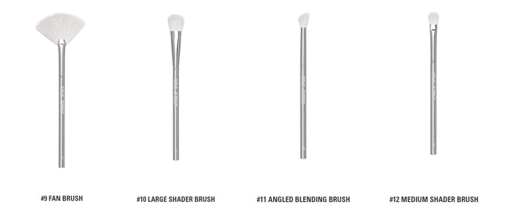 Kylie Brushes #9 to #12